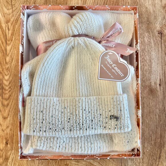 Juicy Couture | NWT Beanie Hat and Scarf Set - Picture 1 of 11